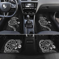 Personalised New Zealand Aotearoa Darts Masters Car Mats Tribal Silver Fern and Ta Moko Dartboard - Polynesian Pride