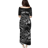 Personalised New Zealand Aotearoa Darts Masters Puletasi Tribal Silver Fern and Ta Moko Dartboard - Polynesian Pride