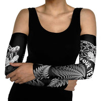Personalised New Zealand Aotearoa Darts Masters Arm Sleeves Silver Fern and Maori Spirit - Polynesian Pride