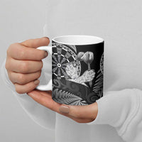 Personalised New Zealand Aotearoa Darts Masters Ceramic Mug Silver Fern and Maori Spirit - Polynesian Pride