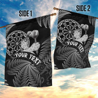 Personalised New Zealand Aotearoa Darts Masters Garden Flag Silver Fern and Maori Spirit - Polynesian Pride