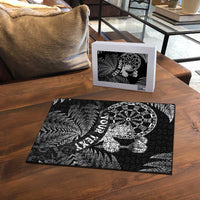 Personalised New Zealand Aotearoa Darts Masters Puzzle Silver Fern and Maori Spirit - Polynesian Pride