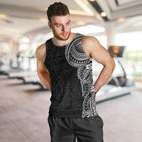 Traditional Polynesian Art Tattoos Men Tank Top Black Color - Polynesian Pride