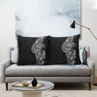 Traditional Polynesian Art Tattoos Pillow Cover Black Color - Polynesian Pride