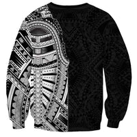 Traditional Polynesian Art Tattoos Sweatshirt Black Color - Polynesian Pride