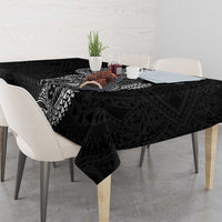 Traditional Polynesian Art Tattoos Tablecloth Black Color - Polynesian Pride