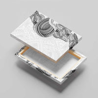 Traditional Polynesian Art Tattoos Canvas Wall Art White Color - Polynesian Pride