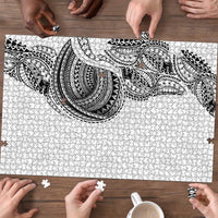 Traditional Polynesian Art Tattoos Puzzle White Color - Polynesian Pride