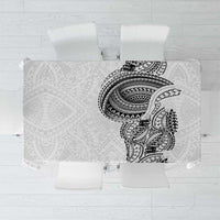Traditional Polynesian Art Tattoos Tablecloth White Color - Polynesian Pride