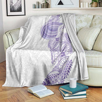 Traditional Polynesian Art Tattoos Blanket Purple Color - Polynesian Pride