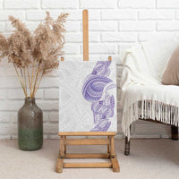 Traditional Polynesian Art Tattoos Canvas Wall Art Purple Color - Polynesian Pride