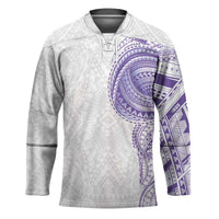 Traditional Polynesian Art Tattoos Hockey Jersey Purple Color LT03 Unisex Purple - Polynesian Pride