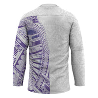Traditional Polynesian Art Tattoos Hockey Jersey Purple Color LT03 - Polynesian Pride
