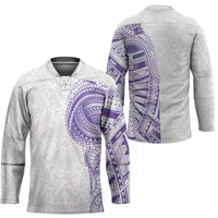 Traditional Polynesian Art Tattoos Hockey Jersey Purple Color LT03 - Polynesian Pride