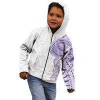 Traditional Polynesian Art Tattoos Kid Hoodie Purple Color - Polynesian Pride