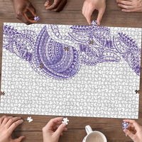 Traditional Polynesian Art Tattoos Puzzle Purple Color - Polynesian Pride