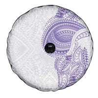 Traditional Polynesian Art Tattoos Spare Tire Cover Purple Color - Polynesian Pride