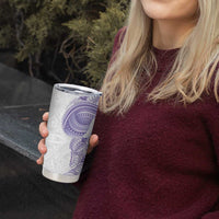 Traditional Polynesian Art Tattoos Tumbler Cup Purple Color - Polynesian Pride