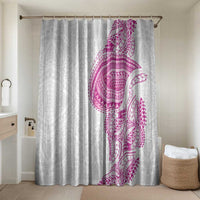 Traditional Polynesian Art Tattoos Bathroom Set Pink Color - Polynesian Pride