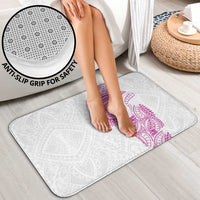 Traditional Polynesian Art Tattoos Bathroom Set Pink Color - Polynesian Pride