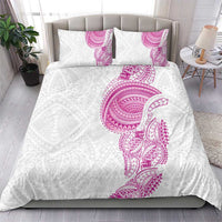Traditional Polynesian Art Tattoos Bedding Set Pink Color - Polynesian Pride