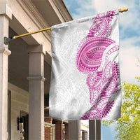 Traditional Polynesian Art Tattoos Garden Flag Pink Color - Polynesian Pride