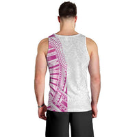 Traditional Polynesian Art Tattoos Men Tank Top Pink Color - Polynesian Pride