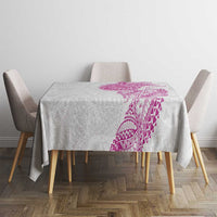 Traditional Polynesian Art Tattoos Tablecloth Pink Color - Polynesian Pride