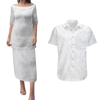 Lotu Tamaiti Couples Matching Puletasi and Hawaiian Shirt Traditional Samoan Art Tattoos - Polynesian Pride