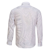 Lotu Tamaiti Family Matching Off The Shoulder Long Sleeve Dress and Hawaiian Shirt Traditional Samoan Art Tattoos - Polynesian Pride