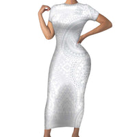 Lotu Tamaiti Family Matching Short Sleeve Bodycon Dress and Hawaiian Shirt Traditional Samoan Art Tattoos - Polynesian Pride