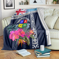 Fiji Lelean Memorial School Blanket Tapa and Polynesian Tribal Pattern LT03 - Polynesian Pride