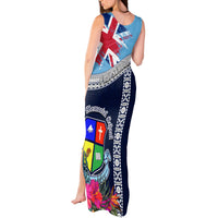 Fiji Lelean Memorial School Tank Maxi Dress Tapa and Polynesian Tribal Pattern LT03 - Polynesian Pride