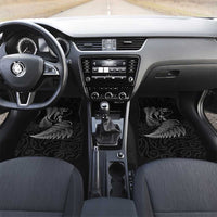 New Zealand Valentine's Day Car Mats Silver Fern and Line Art Love Couple