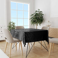 New Zealand Valentine's Day Tablecloth Silver Fern and Line Art Love Couple