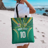 Custom Cook Islands Rugby Tote Bag Tatau Art Sport Style Green Color LT03 - Polynesian Pride