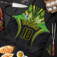 Custom Cook Islands Rugby Apron Tatau Art Sport Style Black Color LT03 Black - Polynesian Pride