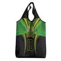 Custom Cook Islands Rugby Grocery Bag Tatau Art Sport Style Black Color