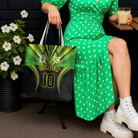 Custom Cook Islands Rugby Tote Bag Tatau Art Sport Style Black Color