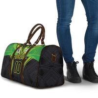 Custom Cook Islands Rugby Travel Bag Tatau Art Sport Style Black Color