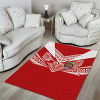 Tonga Rugby Area Rug Ngatu Motifs and Pacific Patterns