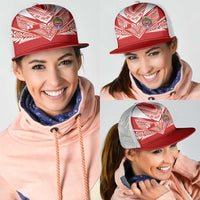 Tonga Rugby Mesh Trucker Cap Ngatu Motifs and Pacific Patterns