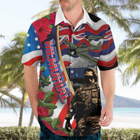 Hawaii and United States Memorial Day Hawaiian Shirt Honor and Remember The Fallen