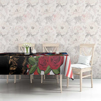 Hawaii and United States Memorial Day Tablecloth Honor and Remember The Fallen