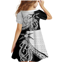 Guam Fish Hook and Palm Tree Family Matching Mermaid Dress and Hawaiian Shirt Polynesian Pattern Half Style