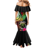 Personalised Vanuatu 44th Anniversary Mermaid Dress Boars Tusk and Melanesian Warrior Indipendens Dei LT03 - Polynesian Pride