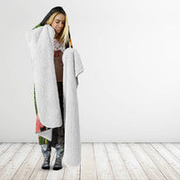 Vanuatu Independence Day Hooded Blanket Boars Tusk and Melanesian Warrior Indipendens Dei