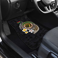 Vanuatu Independence Day Car Mats Melanesian Tribal Pig Tusk with Tropical Plants
