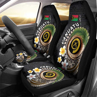 Vanuatu Independence Day Car Seat Cover Melanesian Tribal Pig Tusk with Tropical Plants