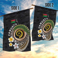 Vanuatu Independence Day Garden Flag Melanesian Tribal Pig Tusk with Tropical Plants